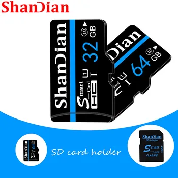 SHANDIAN 128GB מהירות גבוהה SD /TF זיכרון מיקרו SD 32GB Class10 16GB 8GB כרטיס פלאש עבור הטלפון החכם זיכרון 64GB כרטיס טלפון