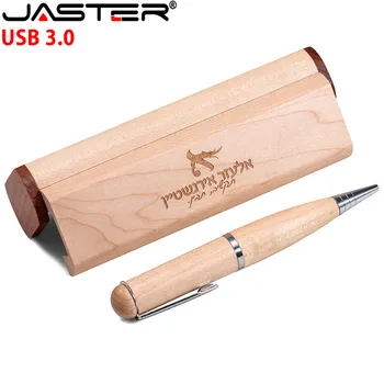 ג ' סטר עץ עט כדורי אישית מתנה בעל כונן הבזק מסוג USB U דיסק 4GB 16 32 64 לאומי רגיל fash