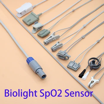 רדל 5P/7P Spo2 חיישן כבל Biolight (בייקון) M6/M12/M69/M8000/M9000 למבוגרים/ילדים/ילד/Neonate/וטרינרים מפקחים,3M .