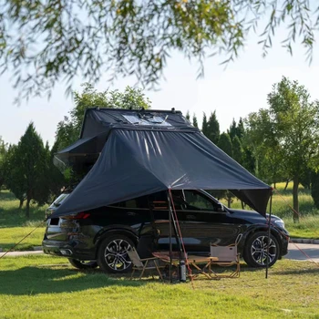 קמפינג עמיד למים אלומיניום משולש קליפה קשה גג האוהל על שטח לרכב 4X4 גג האוהל גג האוהל נספח