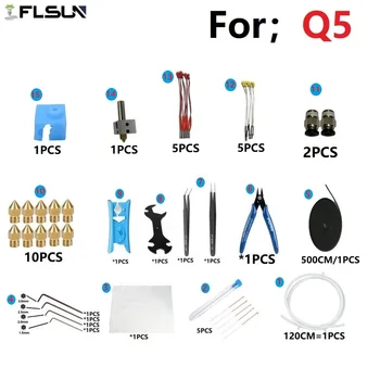 FLSUN Q5 נקי 37 חליפות מדפסת 3d אביזרי ניקוי מחט מוטות חימום חיישן טמפרטורה זרבובית חלקים הסיטוניים