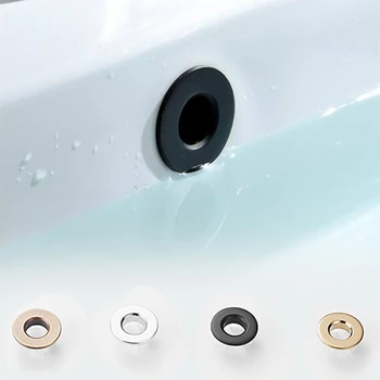 חדר אמבטיה כיור ברז כיור גלישה כיסוי פליז מטר טבעת להכניס החלפת כיסוי חור כובע Chrome לקצץ אביזרי אמבטיה