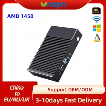 Vnopn Windows 10 Mini PC AMD A6 1450, עד 1.4 ג ' יגה-הרץ, תמיכה כפולה תצוגת HD/WiFi/Gigabit LAN, HTPC/משרד מיני שולחן העבודה של המחשב