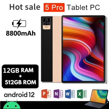 2023 חדש 10.1 אינץ אנדרואיד 12.0 לוח 12 גרם RAM 512GB ROM טבליות ה-SIM כפול כרטיס 4G טלפון Wifi Tablet PC