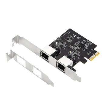 Pcie Dual-Gigabit Ethernet Controller כרטיס RTL8111H צ ' יפס שרת רשת 2 יציאת Rj45 Lan מתאם Zcard 10/100/1000Mbps