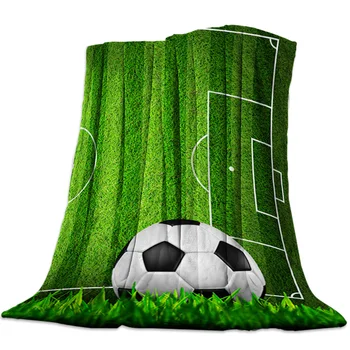 כדורגל משחק כדורגל תחרות התעמלות מצעים שמיכה צפיפות גבוהה סופר רך פלנל, שמיכות מיטת ספה רכב נייד