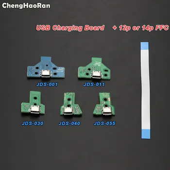 ChengHaoRan ד '-001 ד '-011 ד '-030 ד ' -040 USB יציאת טעינה שקע לוח עם Flex כבל סרט PS4 Pro בקר הלוח