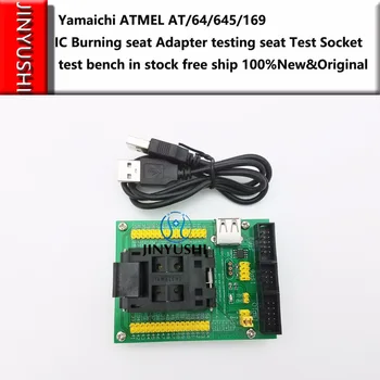 צדפה ATMEL ATmega128/64/645/169 YAMAICHI IC שריפת מושב מתאם בדיקות מושב מבחן שקע מבחן הספסל במלאי