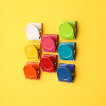 2pcs ממתקים צבעוניים המקרר מגנט הביתה המקרר עיצוב קליפ תזכיר מתכת הודעה קליפ רב-פונקציונלי אחסון קליפ נייר מכתבים