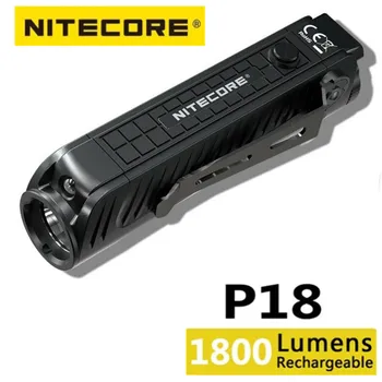NITECORE P18 פנס טקטי 1800Lumens XHP35 HD LED כפול מקור אור אכיפת החוק חיצונית מחפשים קמפינג לפיד