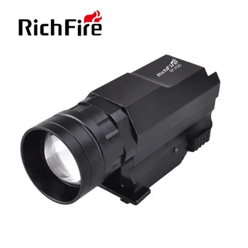 RichFire P20 זום 600lm עמיד למים אורות קומפקטי פנס טקטי עבור 20mm Picatinny Rail Mount for אקדח אקדח רובה