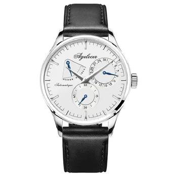 Agelocer המותג כושר לצפות עיצוב מקורי מכאני שעון יד זכר שעון מזדמן אופנה לצפות כוח מילואים 42 שעות 4101A1
