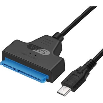 USB 3.1 USB C כדי SATA ממיר USB 3.1 Type-C כבל מתאם עבור 2.5 בכונן קשיח SSD SATA להקליד C גבוהה, מהירות כונן קשיח כבל