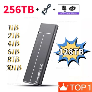 256TB המקורי במהירות גבוהה נייד SSD במהירות גבוהה העברת דיסק קשיח חיצוני USB Type-C ממשק אחסון בנפח זיכרון המכשיר