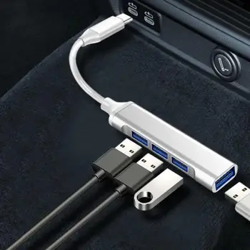 4 יציאות USB 3.0 HUB רב מפצל מתאם OTG במהירות גבוהה מסוג C מפצל עבור Macbook מחשב Accessor