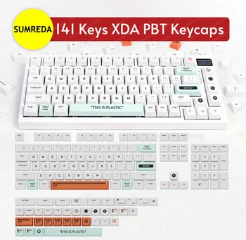 137/134/140 מפתחות פלסטיק Keycaps PBT XDA פרופיל צבע סובלימציה Keycaps עבור MX מתגים 61 64 68 87 96 104 קלידים מכני