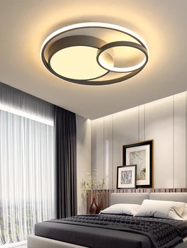 אור תקרת Led נורדי בית לבן מודרני אפור פשוט השינה יצירתי משק קטן בדירה סלון חמים בחדר האוכל
