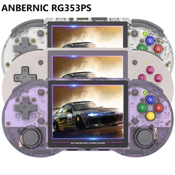 ANBERNIC RG353PS רטרו קונסולת משחק 4000+ משחקי PSP 3.5 אינץ IPS WIFI/Bluetooth לינוקס כפול ' ויסטיק כף יד משחקי וידיאו נגן