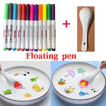 ילדים מונטסורי לחינוך מוקדם צעצועים קסום מים ציור עט צבעוני סימן עט סמנים צף עט דיו דודל מים עטים