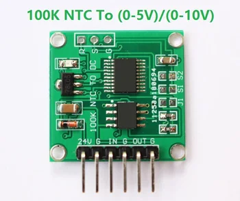 הסקי פס thermistor כדי 100k הלאומית 0-5V 0-10V ליניארי המרת טמפרטורה משדר מודול