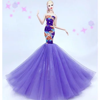 סגנונות חדשים באיכות fishtail שמלה יפה dressess שלך FR BB 1:6 בובות BB091A