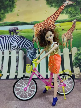 Hognsign חמוד קטן האופניים למען בית מיני רהיטים אביזרי אופניים בנות אופנה פלסטיק ואביזרים לשחק החליפה כיף לחגוג 2021
