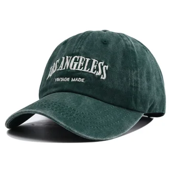 2023 חדש בציר שחור ירוק מכתב רקמה כובע בייסבול נקבה Snapback כובע אופנה מתכווננת אבא כובעים לגברים Gorras B2657