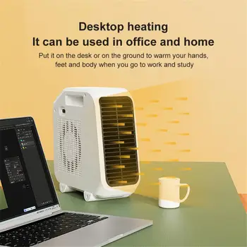 מחמם בחורף נייד השינה חימום אילם להתחמם כלים אוויר חם מפוח לבן עבור משרדים הביתה Appliance חימום חשמלי