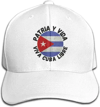 מדינתנו Y וידה ויוה קובה ליברה כובעים מתכוונן שיא כובע בייסבול כובע גברים ונשים נסיעות חיצונית ספורט קאפ עבור יוניסקס