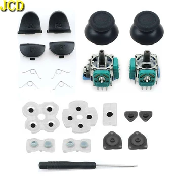 JCD L1 L2 R1 R2 ההדק כפתורי 3D ג 'ויסטיקים אנלוגיים מקלות האגודל כובע גומי מוליך כפתור PS4 טרנט ג' קסון-001 / 011 בקר