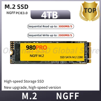 SSD 4TB 2TB 1TB 990 PRO PCIe 4.0 NVMe 4.0 מ. 2 2280 SSD פנימיים של מצב מוצק הכונן הקשיח הנייד MLC מחשב Жесткий диск