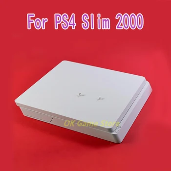 1set סט מלא מלא דיור מקרה PS4 סלים 2000 מסוף צבע לבן הדיור התיק לבית כיסוי מעטפת עם לוגו
