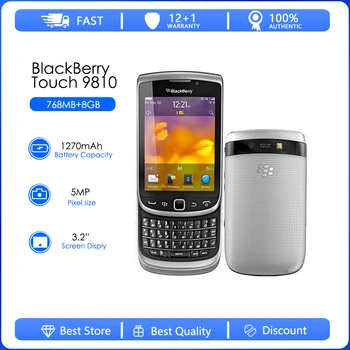 BlackBerry Torch 9810 מחודשים - מקורי BlackBerry 9810 Smartphone סמארטפון 3G GPS Wifi 8GB אחסון נייד