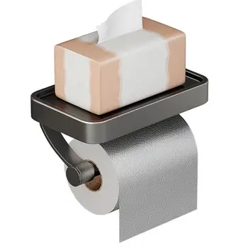 טואלט בעל חלד רקמות מגבת רול מתקן קיר רכוב הנייר טואלט בשירותים מחזיק אביזרים לאמבטיה הבית. 