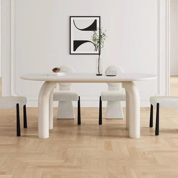 מינימליסטי נורדי שולחן אוכל לכסות עיצוב עמיד למים בישיבה שולחן אוכל רב תכליתי Muebles De Cocina ריהוט הבית