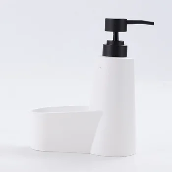 סבון לחץ על הבקבוק ספוג מטבח מתקן מחזיק צלחת בכיור נירוסטה