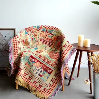 איכות גבוהה בציר עבה שמיכה רב תכליתי, דו-צדדי שטיח הקיר ספה מגבת כיסוי מיטה שטיחים מפות שמיכות