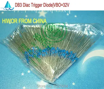 (200pcs/lot) DB3 DB-3 Diac ההדק דיודה Triggerdiode , VBO=32V, איבו=2A, לעשות-35, דו ההדק