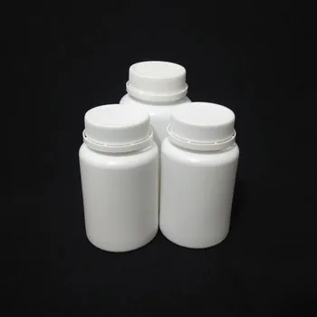 30pcs/lot משלוח חינם 100ml לבן PE בקבוקים,בקבוק פלסטיק, 100 גר ' הגלולה כמוסה בקבוק עם אנטי גניבה כובעי ZKH52
