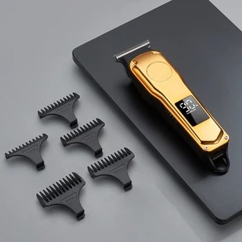 זהב קליפר שיער חשמלית נטענת מכונת חיתוך זקן גוזם מכונת גילוח גילוח עבור גברים קאטר