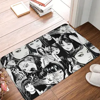 Junji איטו טומי מנגה אנטי להחליק שטיחון האמבטיה שטיח מנגה שטוח הרצפה שטיח ברוכים הבאים השטיח מקורה עיצוב