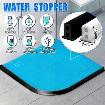 RU שירותים מים פקק מים שמירה על רצועה גמיש דלת השירותים מכונת כביסה הסף מקלחת מים סכר מחסום