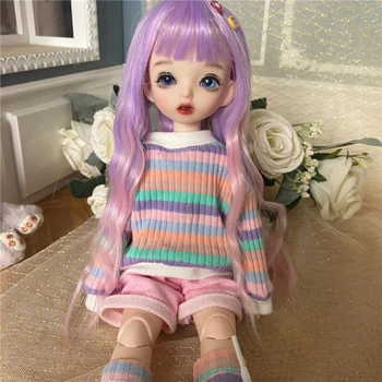 30cm חמוד Blyth בובה משותפת הגוף אופנה BJD בובות צעצועים עם נעלי שמלה הפאה לפצות מתנות עבור ילדה
