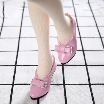 BJD בובה נעלי מתאים 1-4 גודל SD bjd ילדה נעלי אופנה עם ורוד בנות נעלי עקבים גבוהים בובה אביזרים