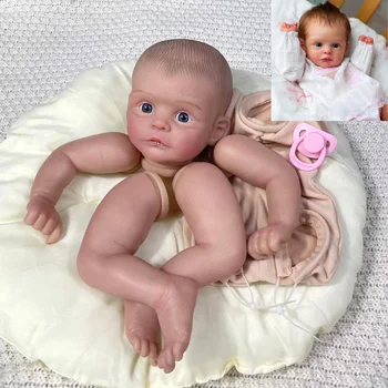 חדש 20Inch צייר מחדש את הבובה ערכת ג ' ולין 3D גוון עור נראים לעין ורידים עם מטלית הגוף גמורה לא מורכב DIY חלקי בובות צעצוע