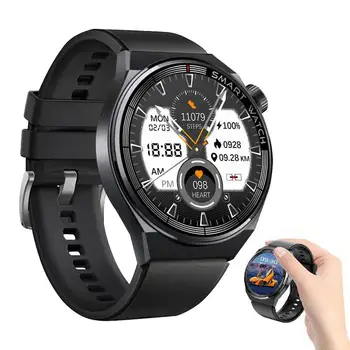 האלחוטית שעון חכם עם מסך גדול Smartwatch 1.45 בתוך זמן המתנה כושר צמיד הבריאות ניטור אלחוטי נגן מוסיקה
