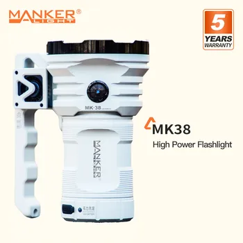 שפרנץ MK38 מתח גבוה פנס Built-in סוללה נטענת, 8 יח ' מקורות אור LED נייד רב עוצמה חיפוש-אור