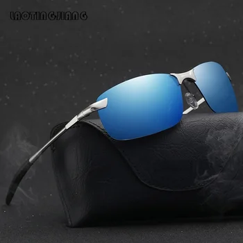 יוקרה חדש מקוטב משקפי שמש לגברים נשים וינטאג נהיגה מתכת גברים של משקפי שמש מעצב גוונים דייגים UV400 משקפי מגן