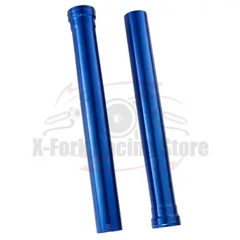 מותאם אישית כחול מזלג קדמי חיצוני צינורות צינורות עבור ימאהה MT-09 2014-2019 2015 2016 2017 2018 540mm 1RC-23126-11-00