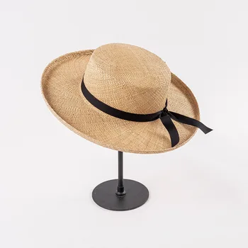 נשים סרט האוצר קש כובעי הקיץ להפשיל מגבעות מהודרות תצוגת אופנה של בנות מגבעת כובעי שמש חוף כובעים נסיעות Kenturky דרבי